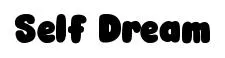 Self Dream font preview