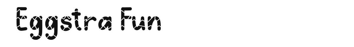 Eggstra Fun font preview