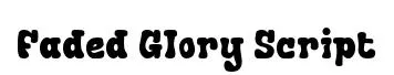 Faded Glory Script font preview