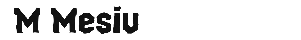 M Mesiu original font preview