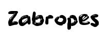 Zabropes original font preview