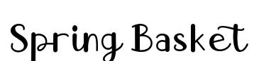 Spring Basket font preview