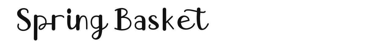Spring Basket font preview