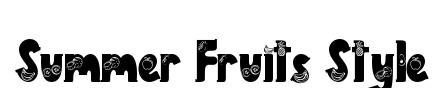 Summer Fruits Style original font preview