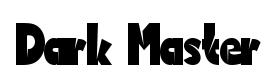 Dark Master font preview