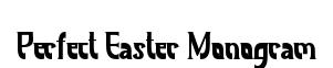 Perfect Easter Monogram original font preview