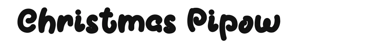 Christmas Pipow original font preview