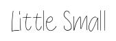 Little Small original font preview