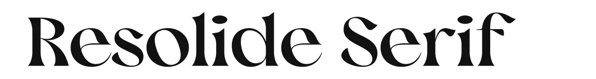 Resolide Serif font preview