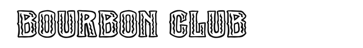 Bourbon Club font preview