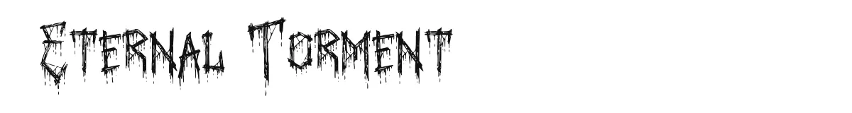 Eternal Torment original font preview