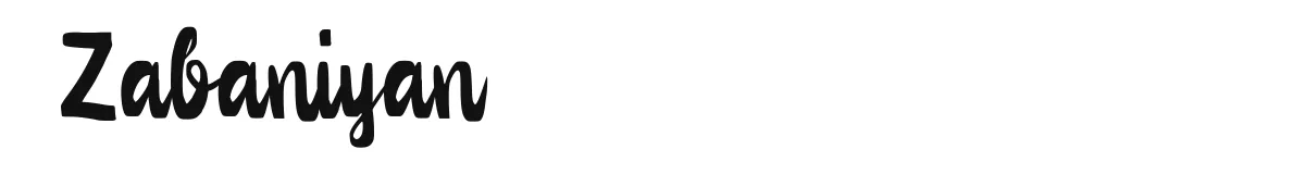 Zabaniyan font preview