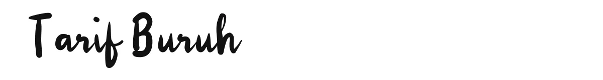 Tarif Buruh original font preview