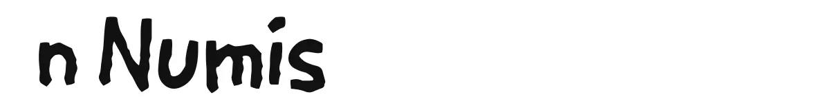 n Numis original font preview