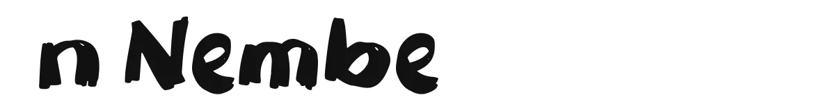 n Nembe original font preview