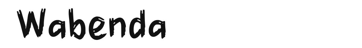 Wabenda font preview