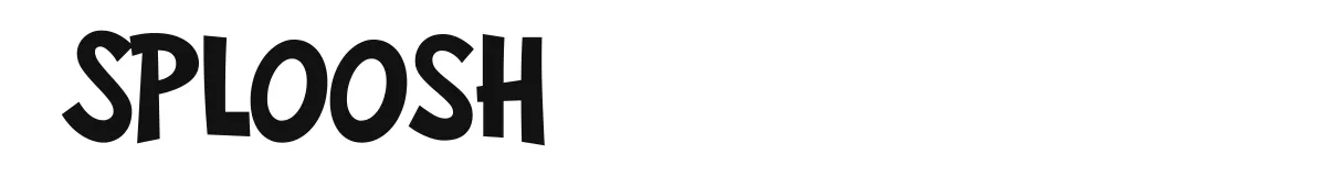 Sploosh original font preview