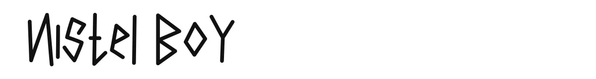 Nistel Boy original font preview