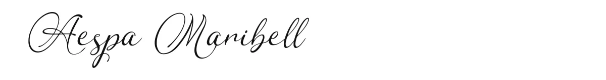 Aespa Maribell font preview