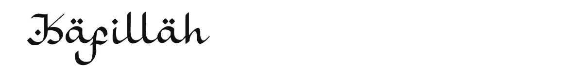 Kafillah original font preview