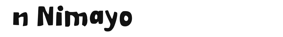 n Nimayo font preview