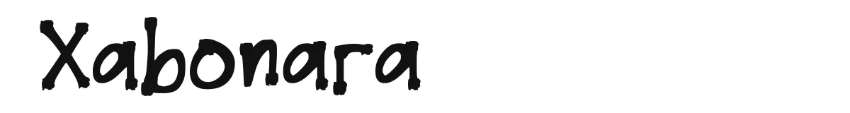 Xabonara font preview