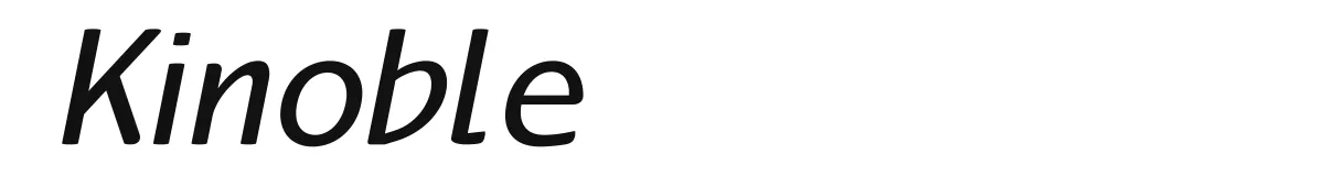 Kinoble Mediumitalic preview