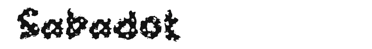 Sabadot original font preview