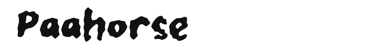 Paahorse original font preview