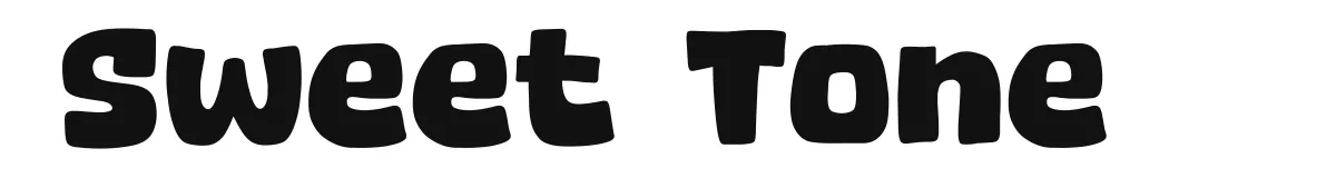 Sweet Tone font preview