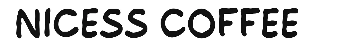 Nicess Coffee font preview