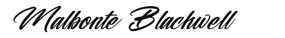 Malbonte Blackwell Italic Demo Version preview