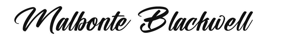 Malbonte Blackwell font preview