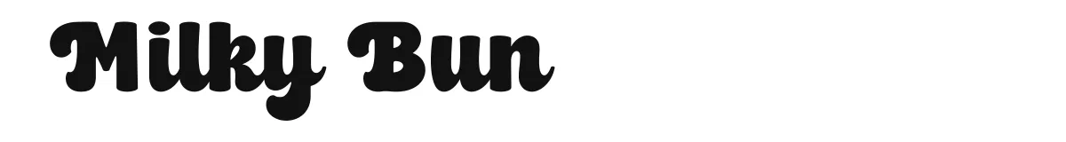 Milky Bun font preview