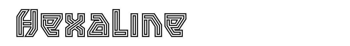 Hexaline font preview