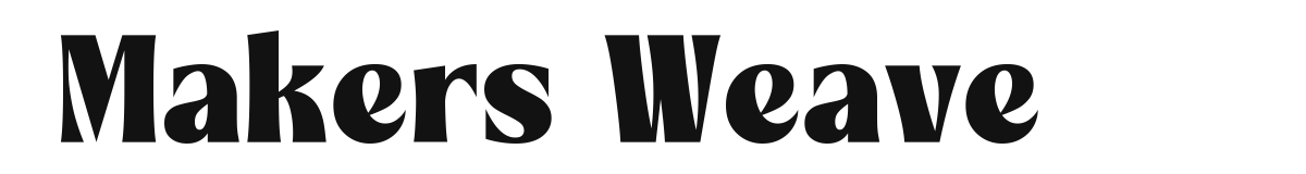 Makers Weave original font preview