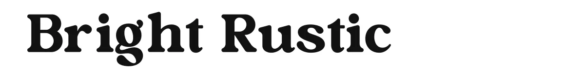 Bright Rustic font preview