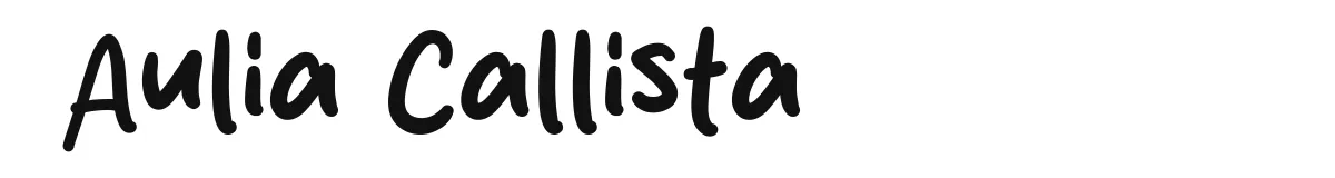 Aulia Callista font preview