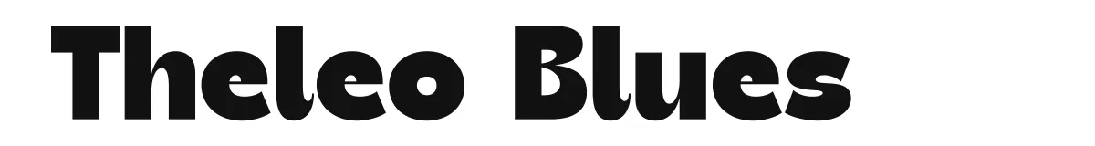 Theleo Blues original font preview