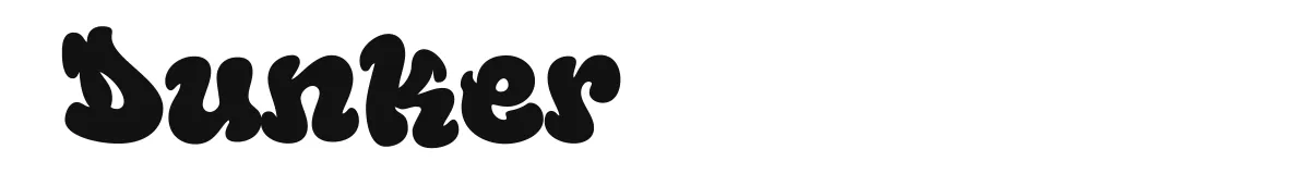 Dunker font preview