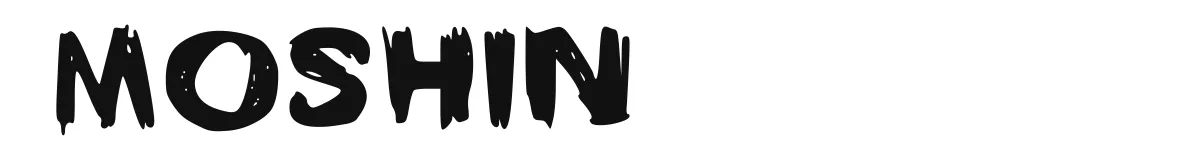 Moshin font preview