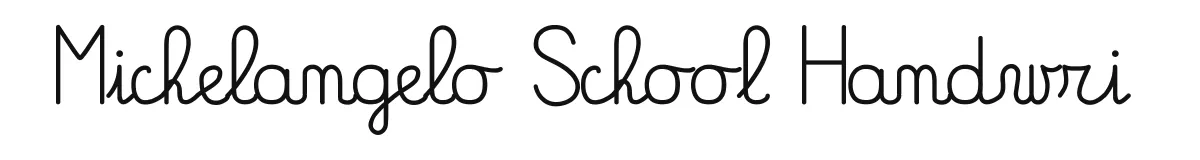 Michelangelo School Handwri font preview
