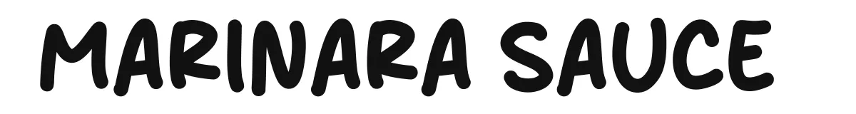 Marinara Sauce font preview