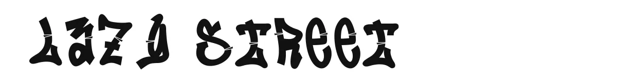 Lazy Street font preview