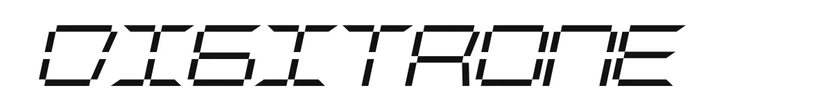 Digitrone Bold Italic preview