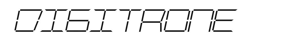 Digitrone Light Italic preview