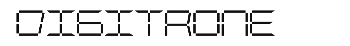 Digitrone font preview