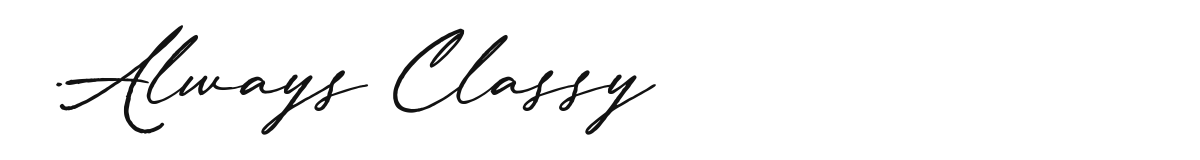 Always Classy font preview