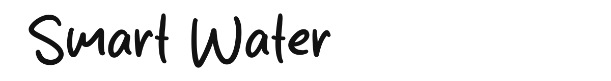 Smart Water font preview