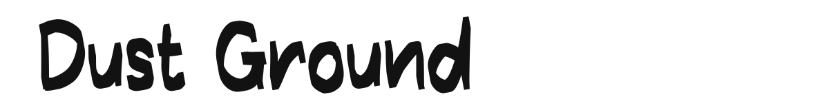Dust Ground font preview